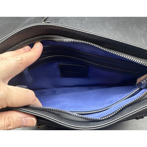 Reed Krakoff BLACK Clutch Handbag Crossbody Pockets Removeable Strap - Picture 11 of 16